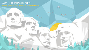 Animated picture of Mount Rushmore